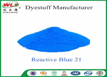Azul reactivo 21 del WGE C I de los azules turquesa del tinte no tóxico de encargo de la tela